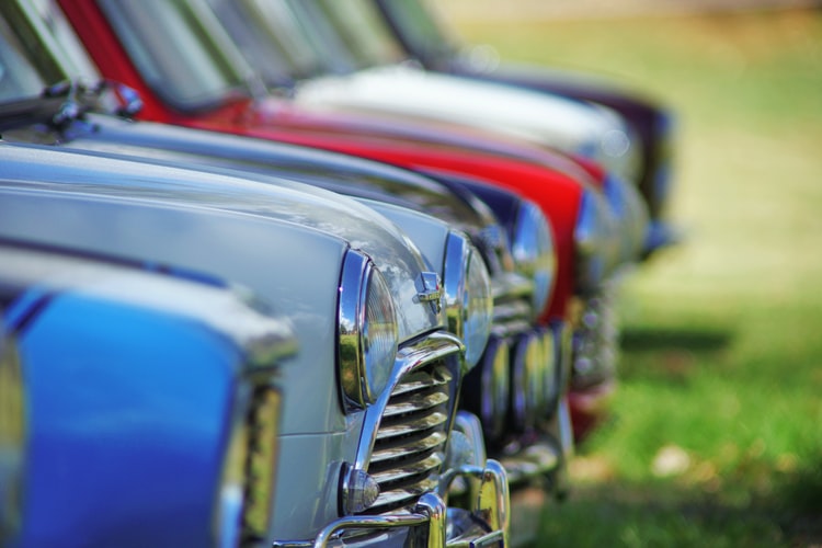 Photo of vintage cars 